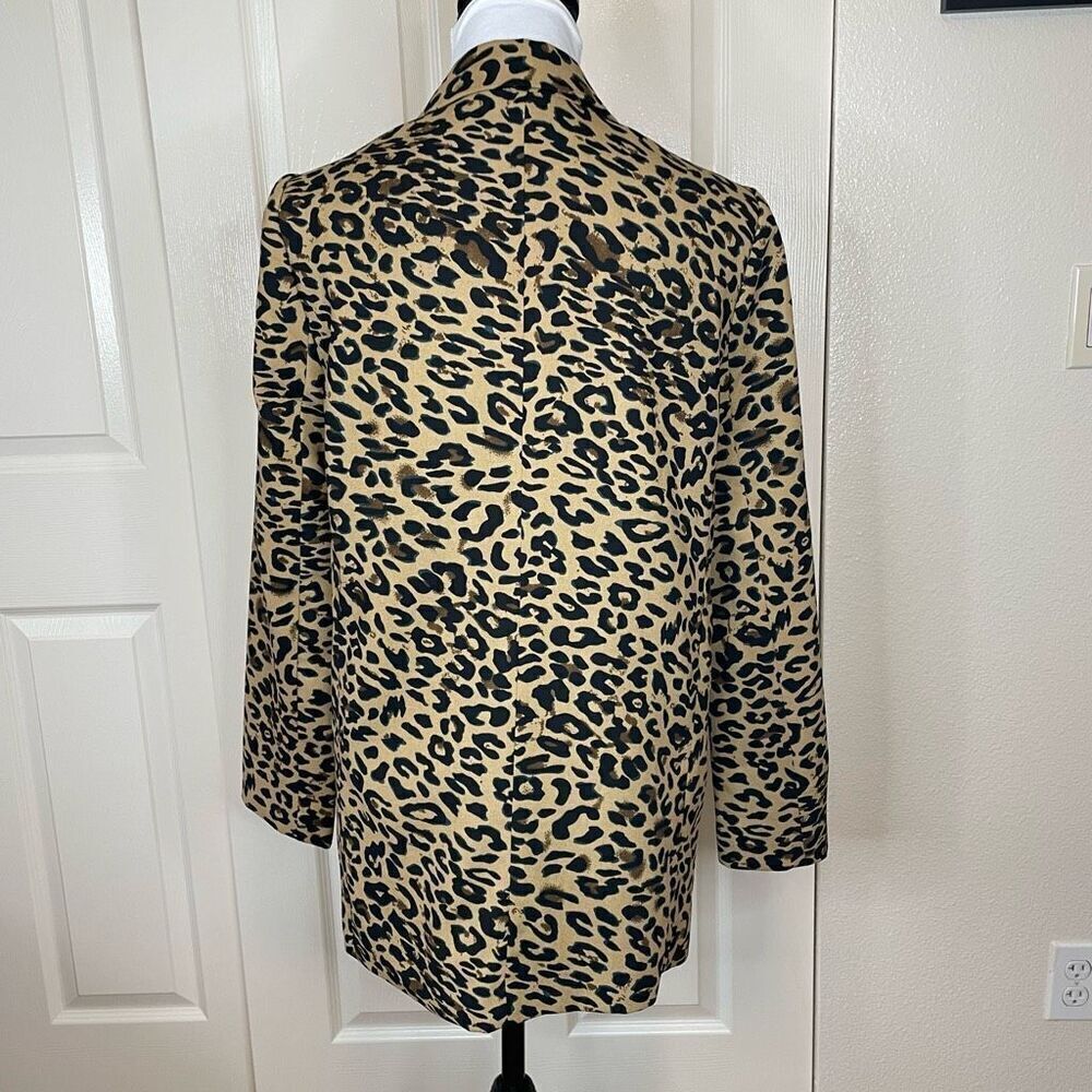Astr The Label Leopard Print Open Front Blazer Si… - image 3